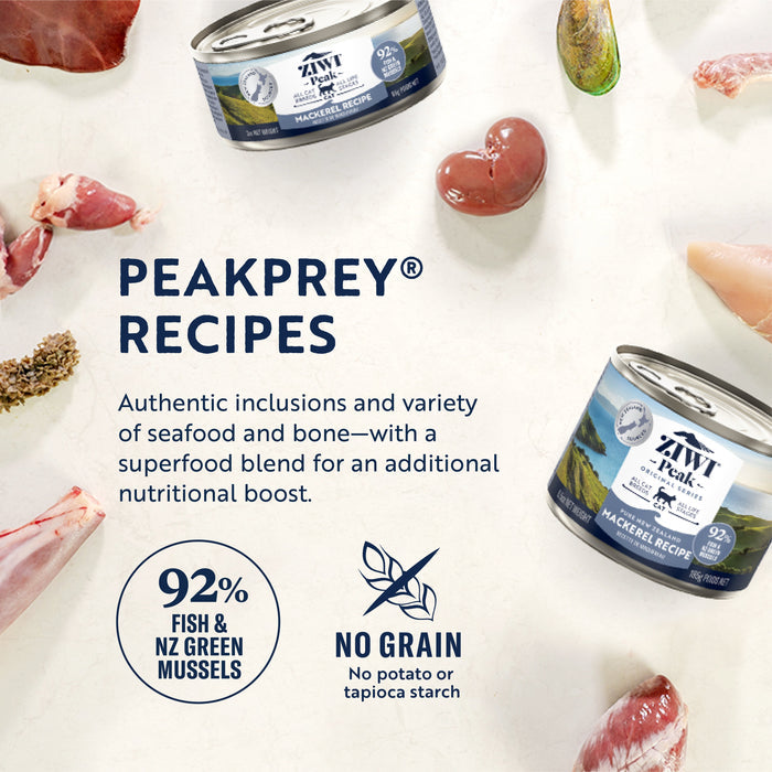 ZIWI Peak Wet Mackerel Recipe Cat Food 85g x 24